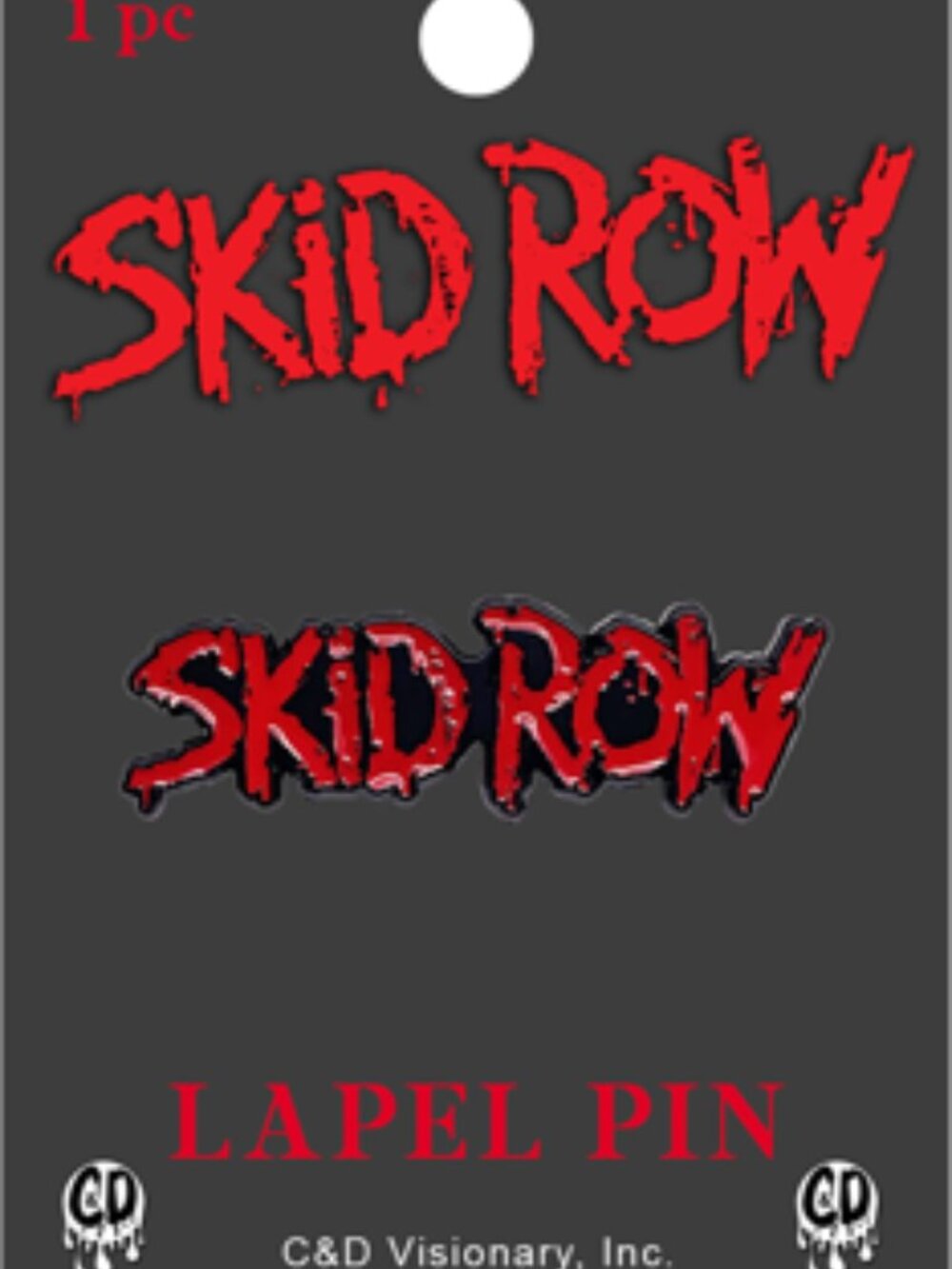 Skid Row Band Logo - Enamel Pin - Hard Rock Heavy Metal 80's Band Merch Gifts